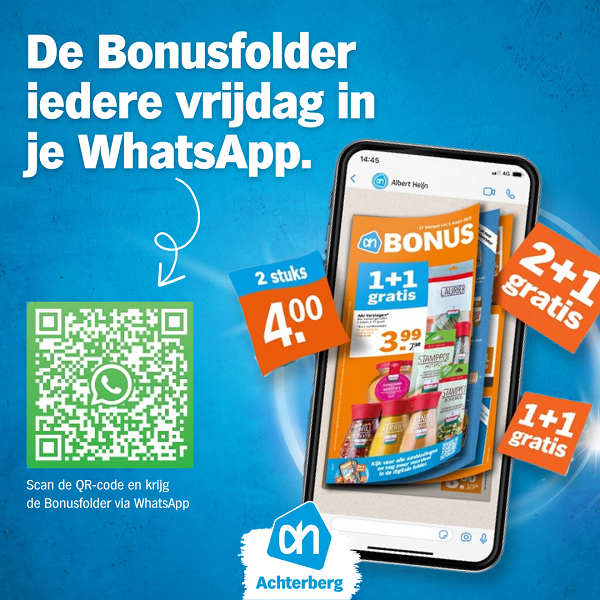 Ontvang de Bonusfolder via WhatsApp!