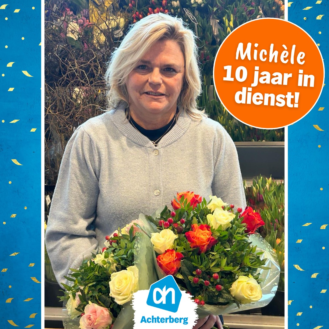 Michèle 10 jaar in dienst