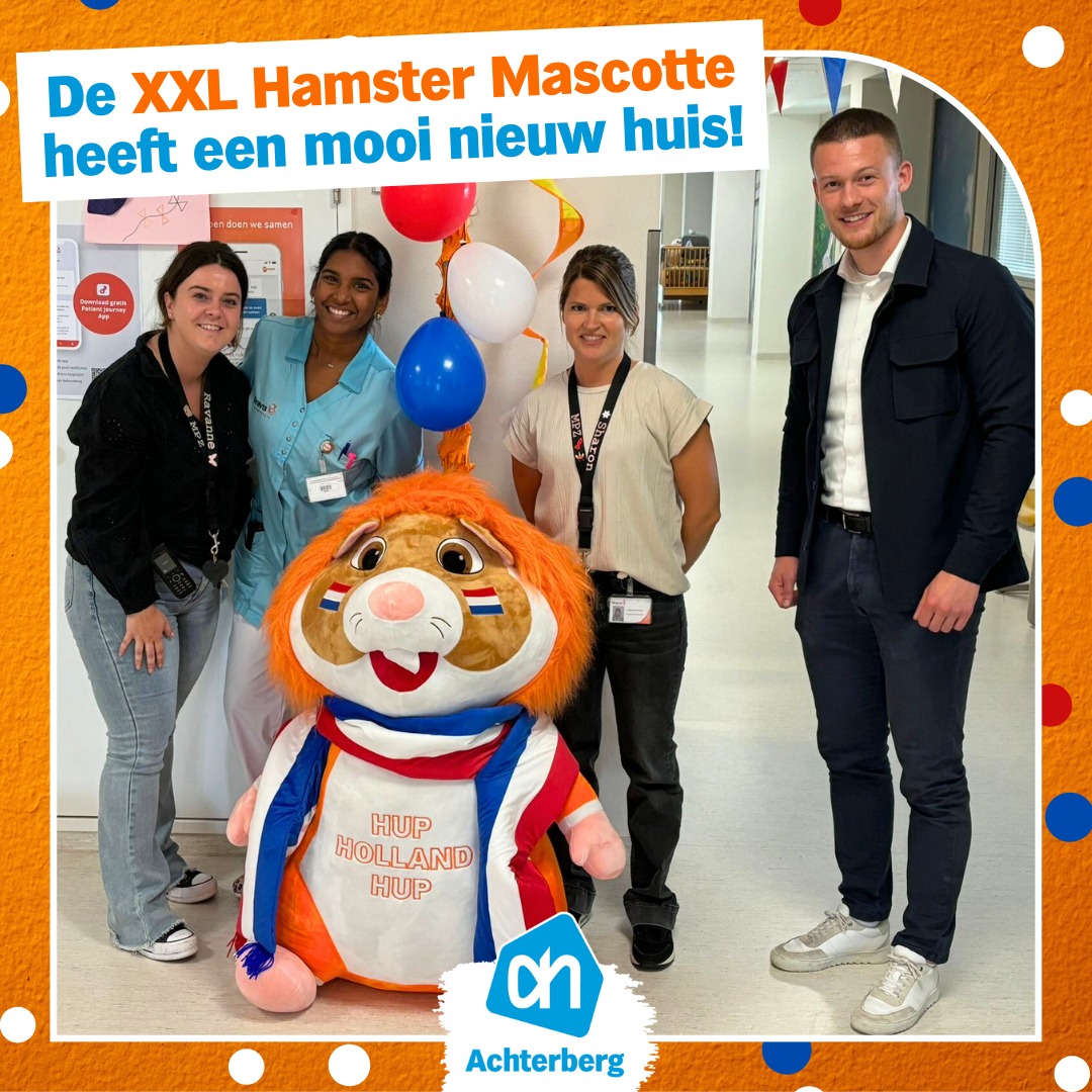 Onze XXL Hamster Mascotte heeft een mooi nieuw huis gekregen! | Albert  Heijn Achterberg