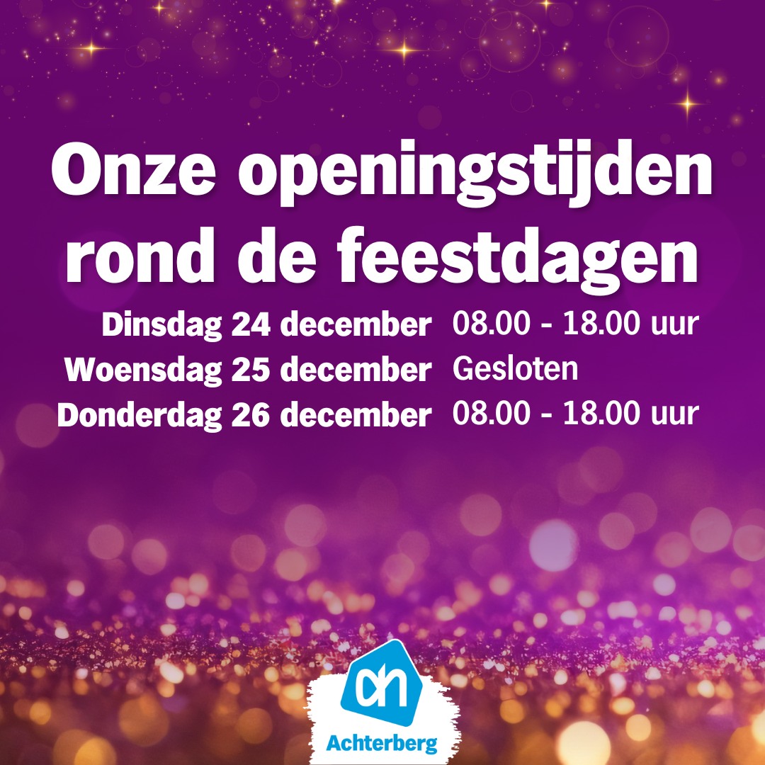 De feestdagen komen dichterbij!