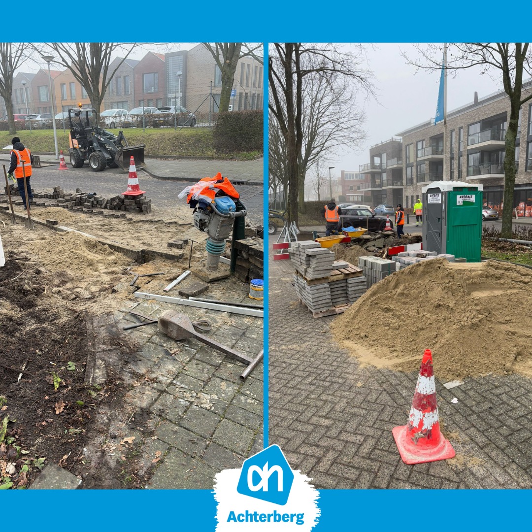 Let op: werkzaamheden op de parkeerplaats!